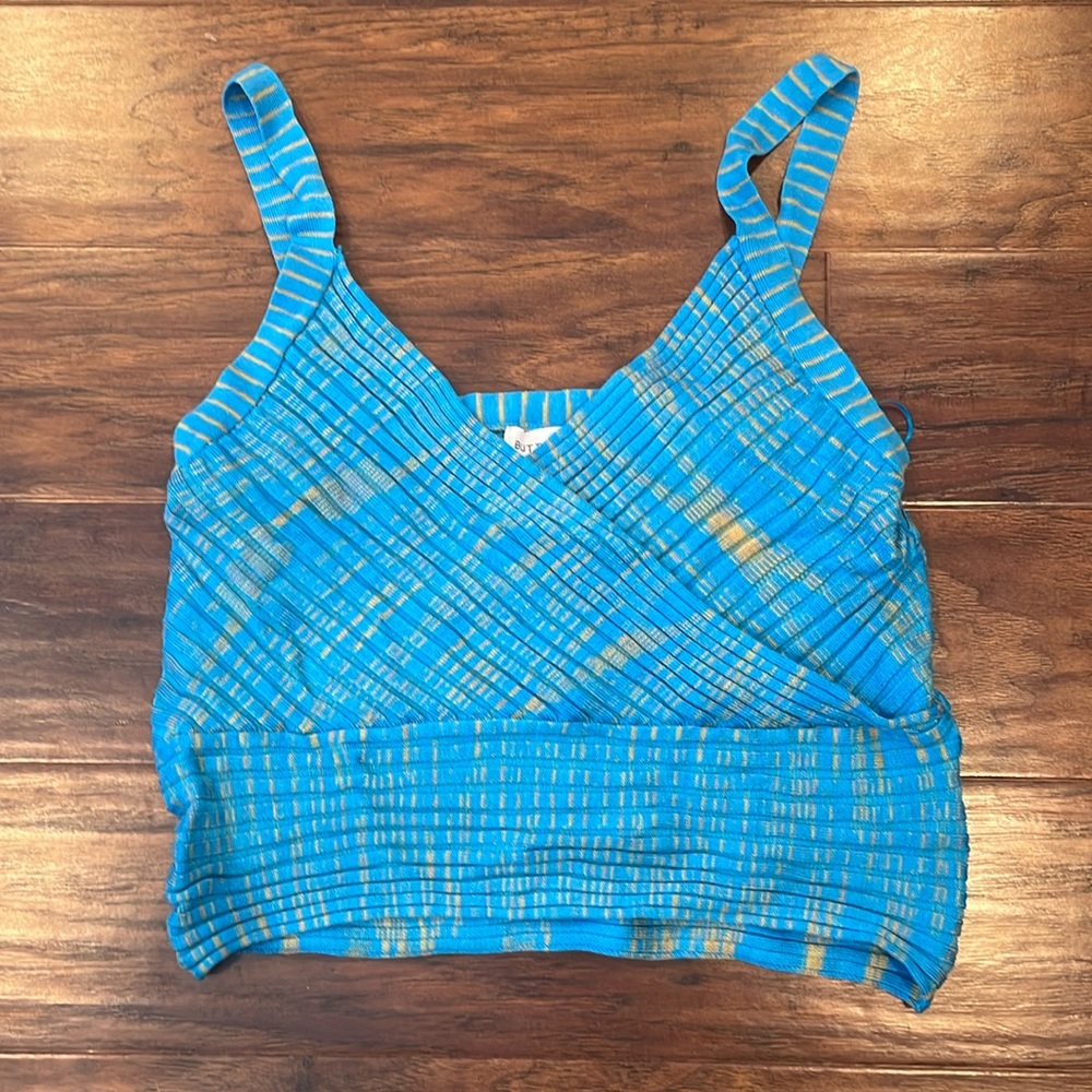 Stretchy cotton crop top